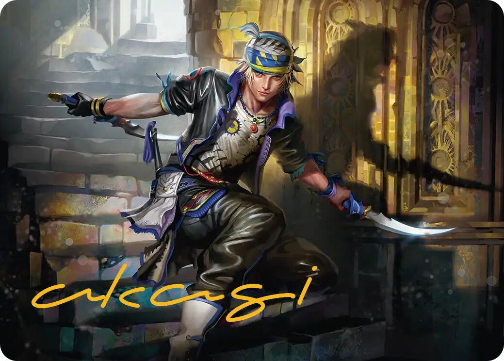 Locke Cole Art Card (Gold-Stamped Signature) [FINAL FANTASY Art Series] | Impulse Games and Hobbies
