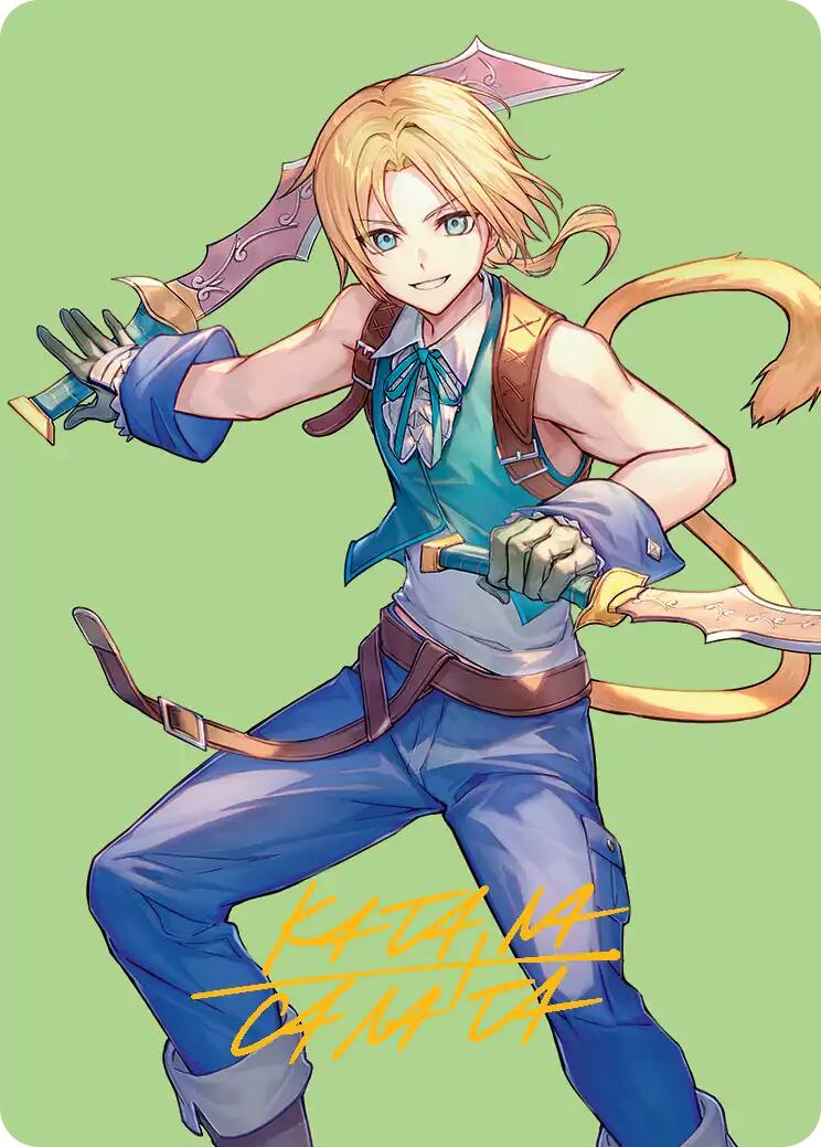 Zidane, Tantalus Thief Art Card (Gold-Stamped Signature) [FINAL FANTASY Art Series] | Impulse Games and Hobbies