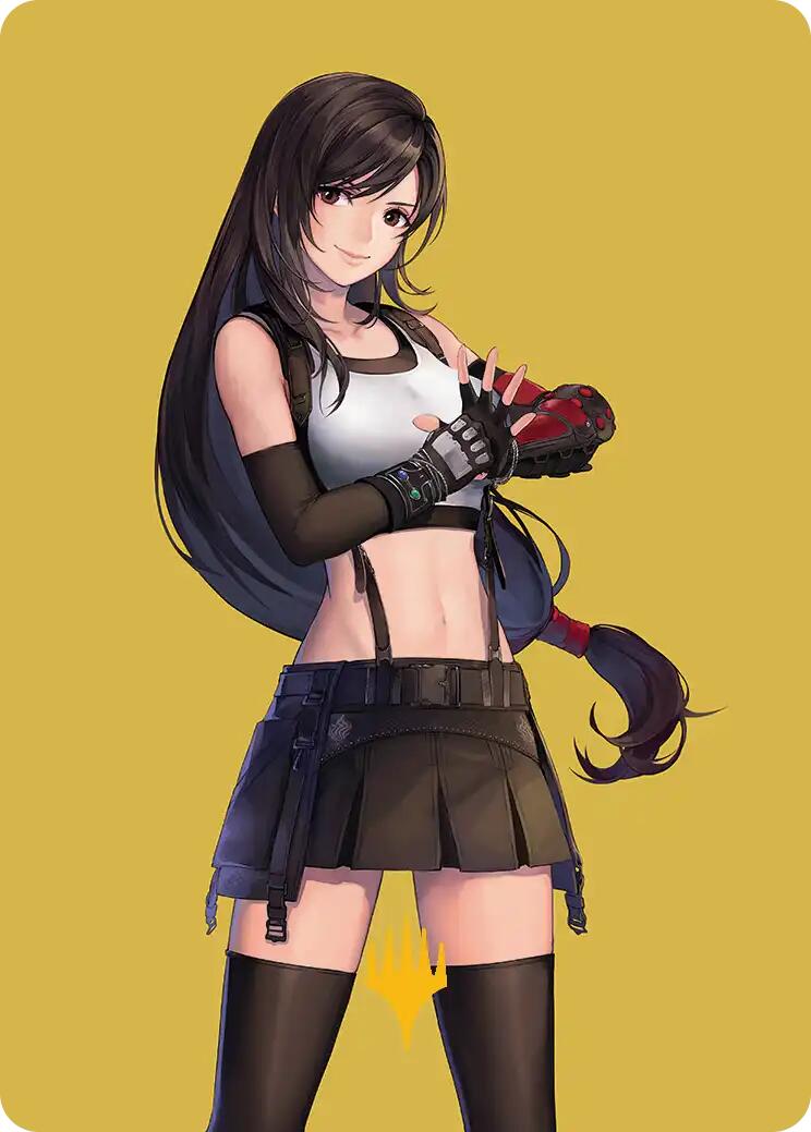 Tifa, Martial Artist Art Card (Gold-Stamped Planeswalker Symbol) [FINAL FANTASY Art Series] | Impulse Games and Hobbies
