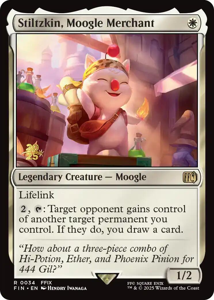 Stiltzkin, Moogle Merchant [FINAL FANTASY Prerelease Promo] | Impulse Games and Hobbies