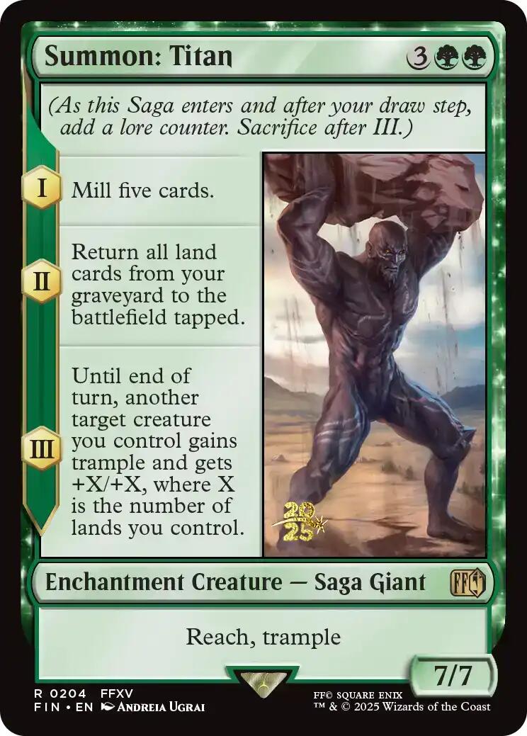 Summon: Titan [FINAL FANTASY Prerelease Promo] | Impulse Games and Hobbies