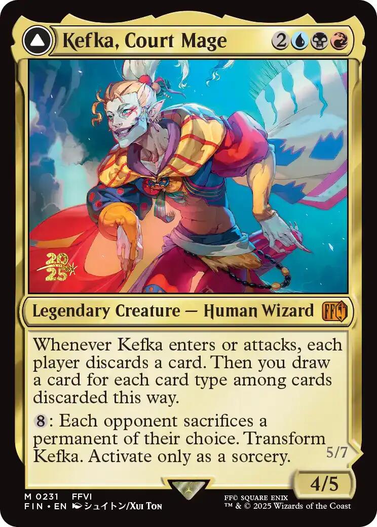 Kefka, Court Mage // Kefka, Ruler of Ruin [FINAL FANTASY Prerelease Promo] | Impulse Games and Hobbies