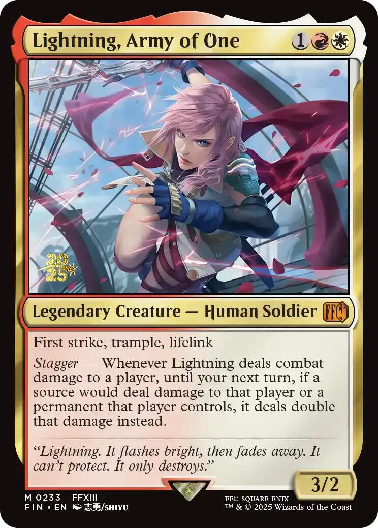 Lightning, Army of One [FINAL FANTASY Prerelease Promo] | Impulse Games and Hobbies