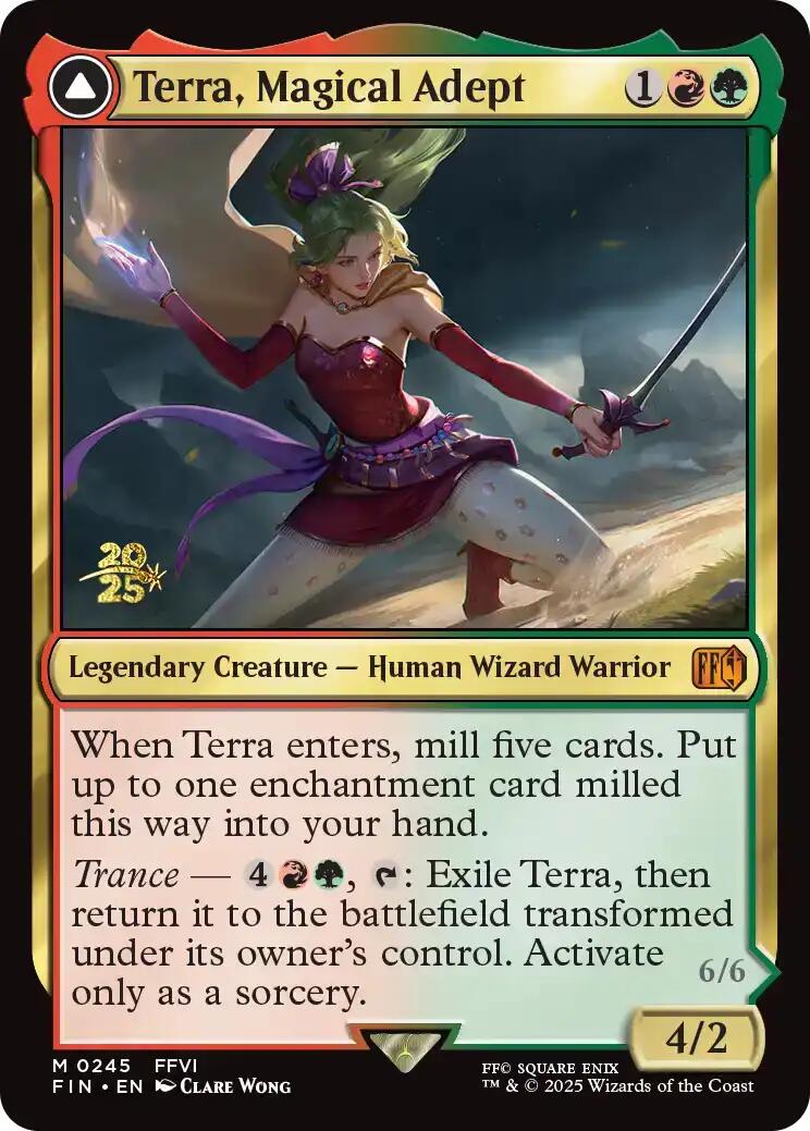 Terra, Magical Adept // Esper Terra [FINAL FANTASY Prerelease Promo] | Impulse Games and Hobbies