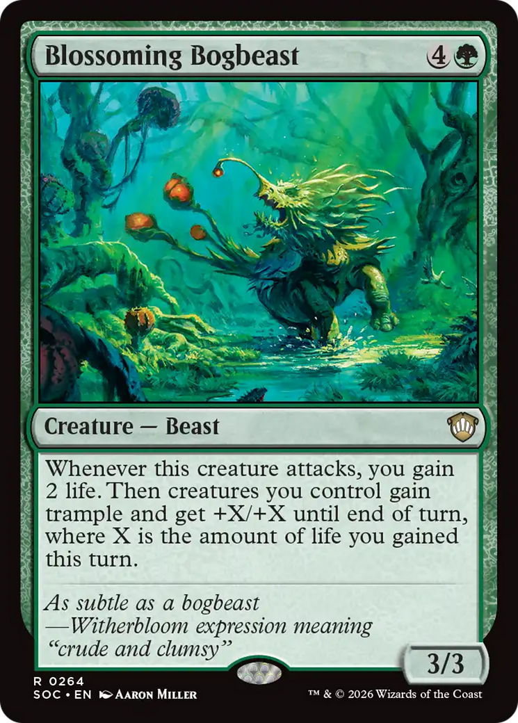 Blossoming Bogbeast [Secrets of Strixhaven Commander] | Impulse Games and Hobbies