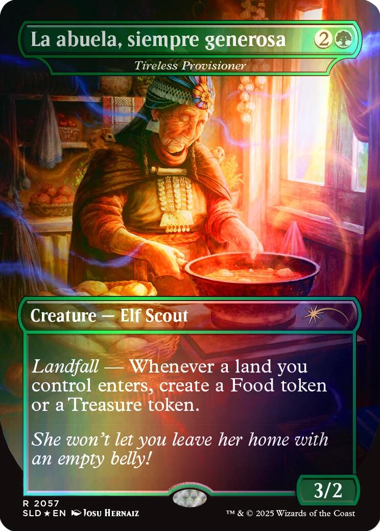 La abuela, siempre generosa - Tireless Provisioner (Rainbow Foil) [Secret Lair Drop Series] | Impulse Games and Hobbies