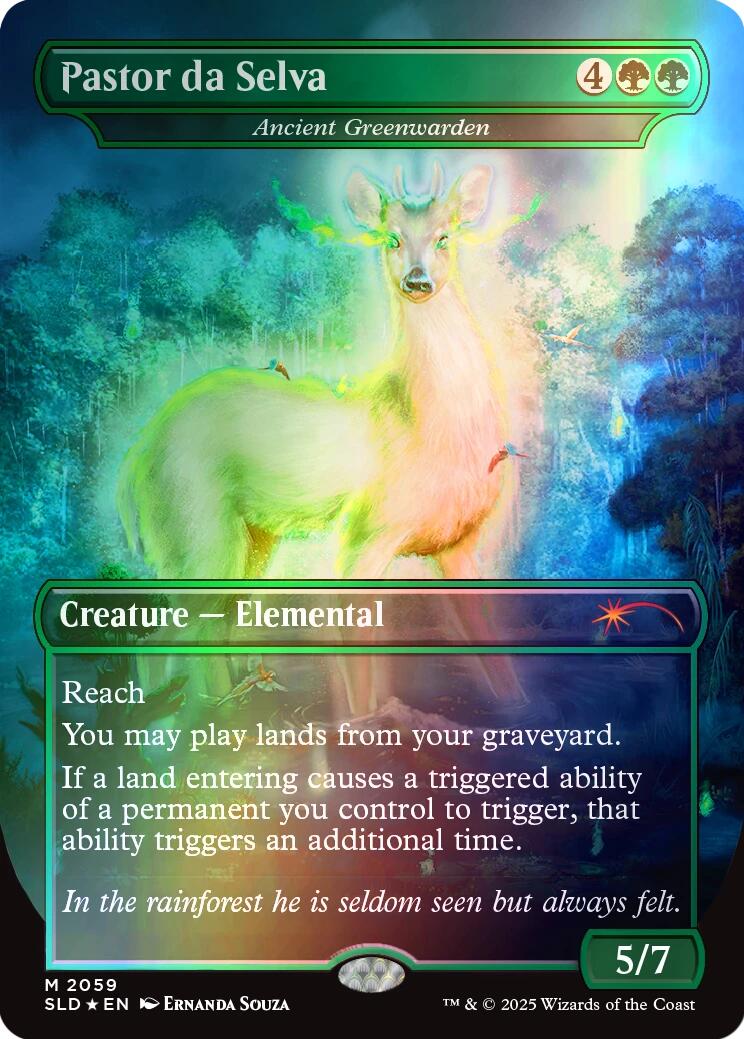 Pastor da Selva - Ancient Greenwarden (Rainbow Foil) [Secret Lair Drop Series] | Impulse Games and Hobbies