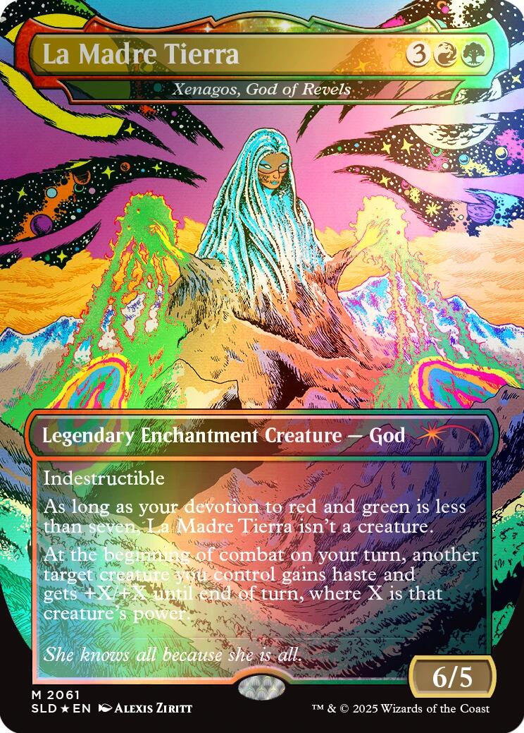 La Madre Tierra - Xenagos, God of Revels (Rainbow Foil) [Secret Lair Drop Series] | Impulse Games and Hobbies