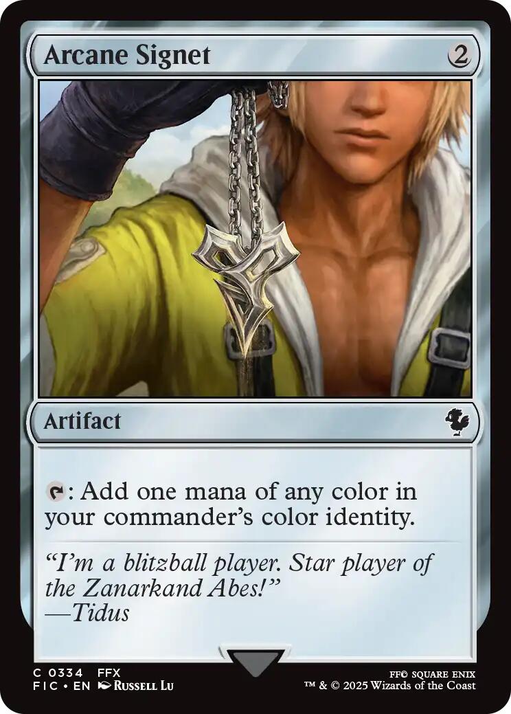 Arcane Signet (0334) (Surge Foil) [FINAL FANTASY Commander] | Impulse Games and Hobbies