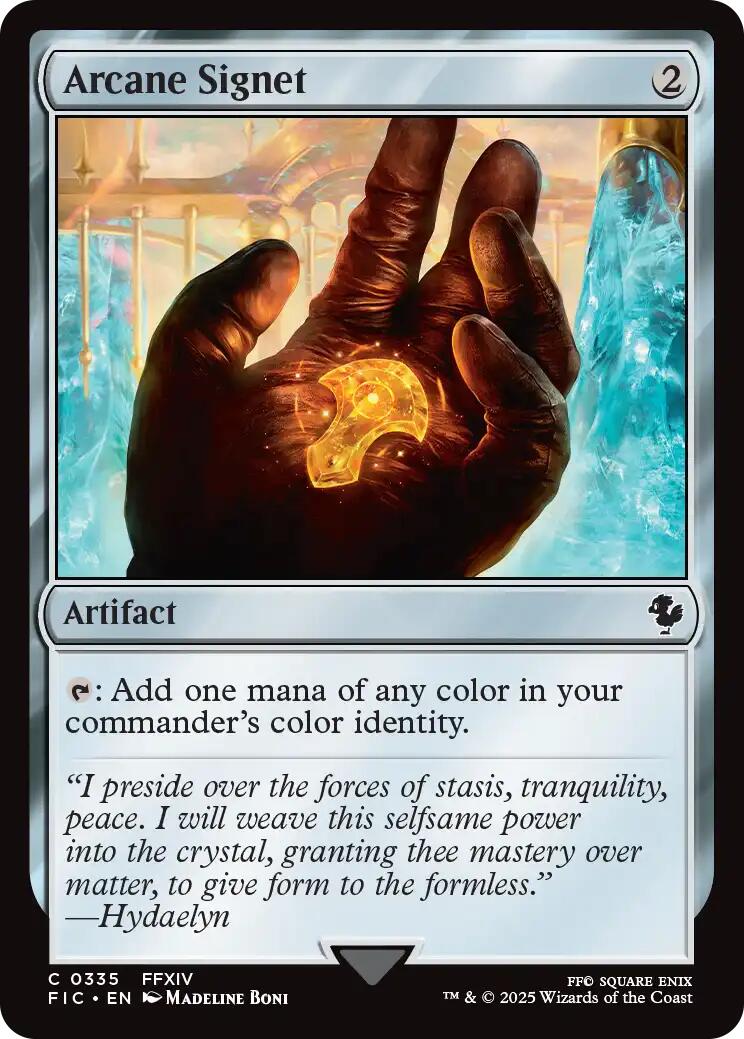 Arcane Signet (0335) (Surge Foil) [FINAL FANTASY Commander] | Impulse Games and Hobbies