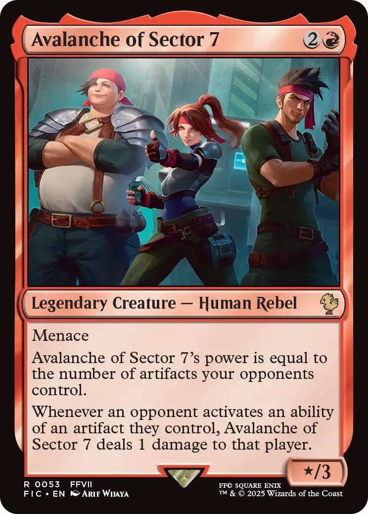 Avalanche of Sector 7 (Surge Foil) [FINAL FANTASY Commander] | Impulse Games and Hobbies