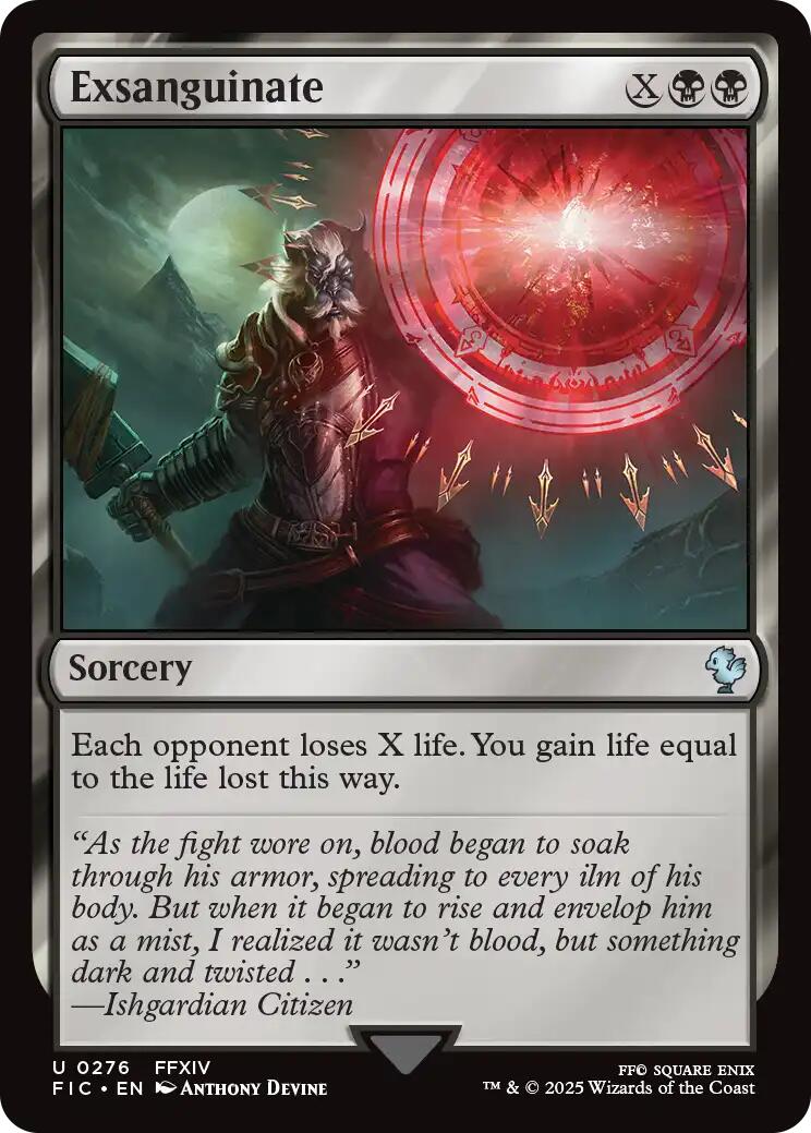 Exsanguinate (Surge Foil) [FINAL FANTASY Commander] | Impulse Games and Hobbies