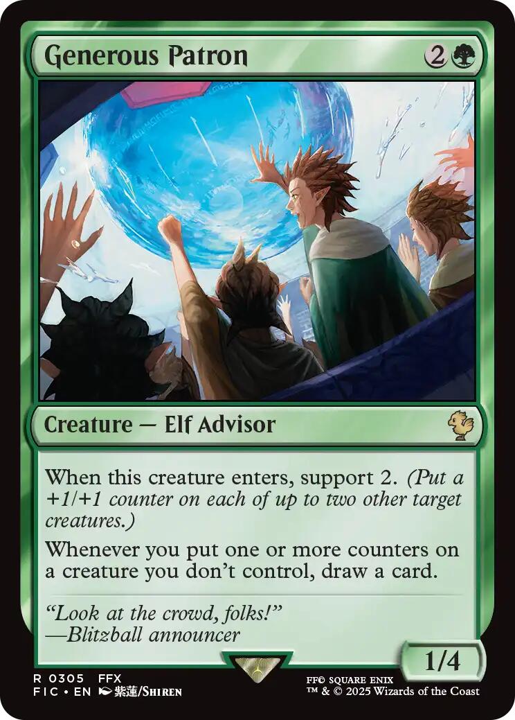Generous Patron (Surge Foil) [FINAL FANTASY Commander] | Impulse Games and Hobbies