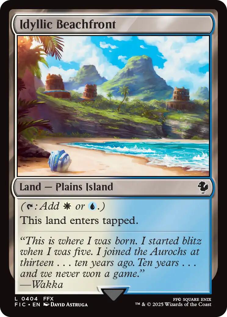 Idyllic Beachfront (Surge Foil) [FINAL FANTASY Commander] | Impulse Games and Hobbies