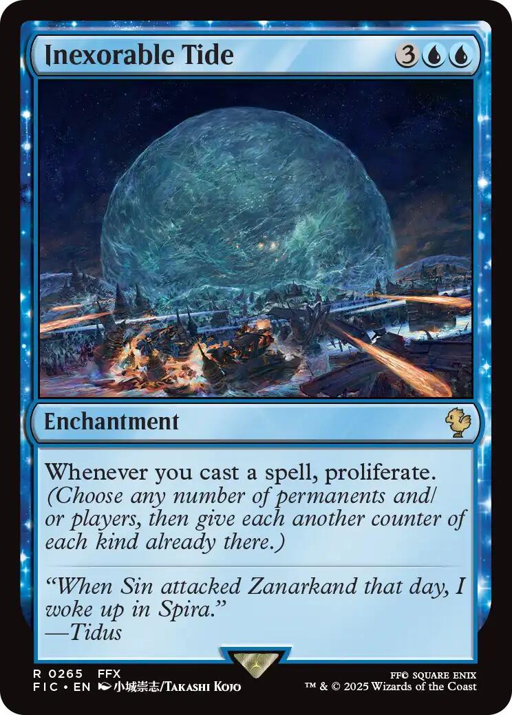 Inexorable Tide (Surge Foil) [FINAL FANTASY Commander] | Impulse Games and Hobbies