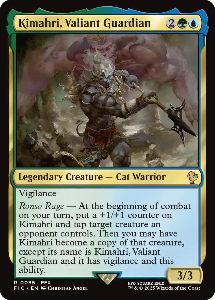 Kimahri, Valiant Guardian (Surge Foil) [FINAL FANTASY Commander] | Impulse Games and Hobbies