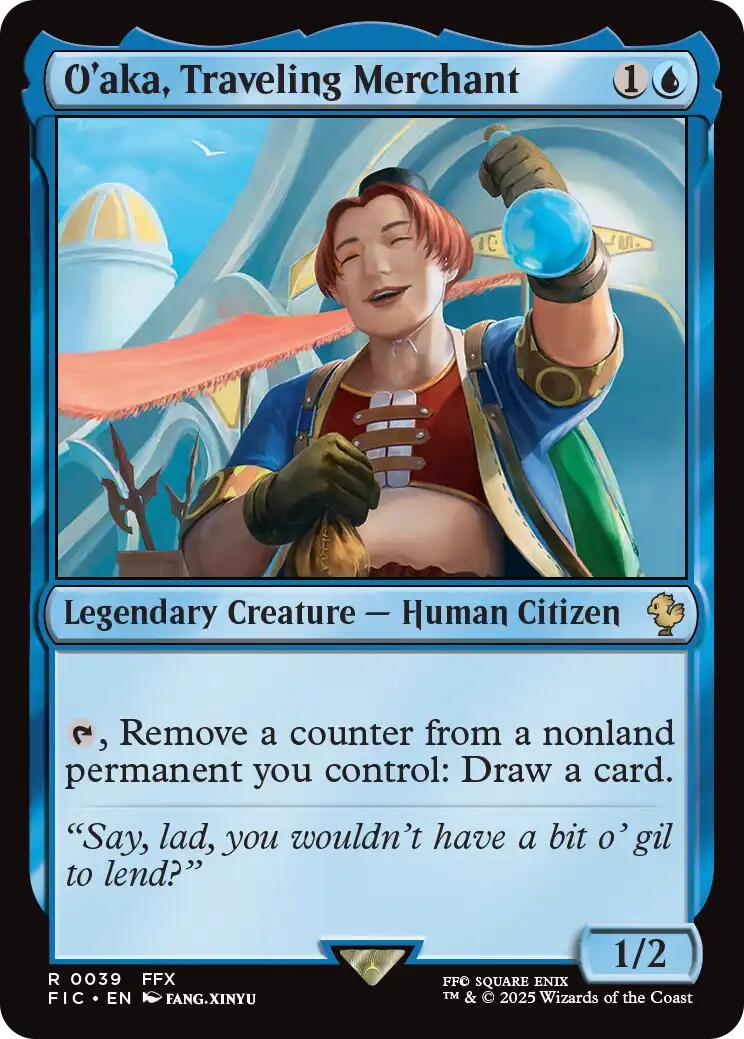 O'aka, Traveling Merchant (Surge Foil) [FINAL FANTASY Commander] | Impulse Games and Hobbies