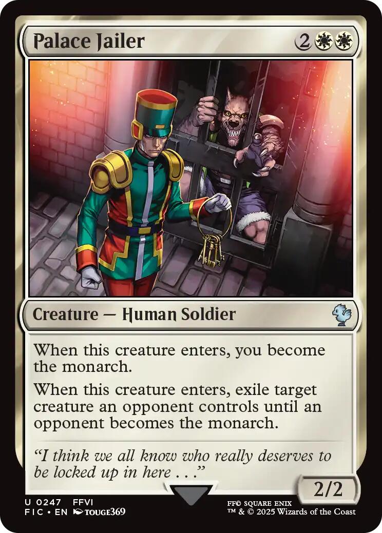 Palace Jailer (Surge Foil) [FINAL FANTASY Commander] | Impulse Games and Hobbies