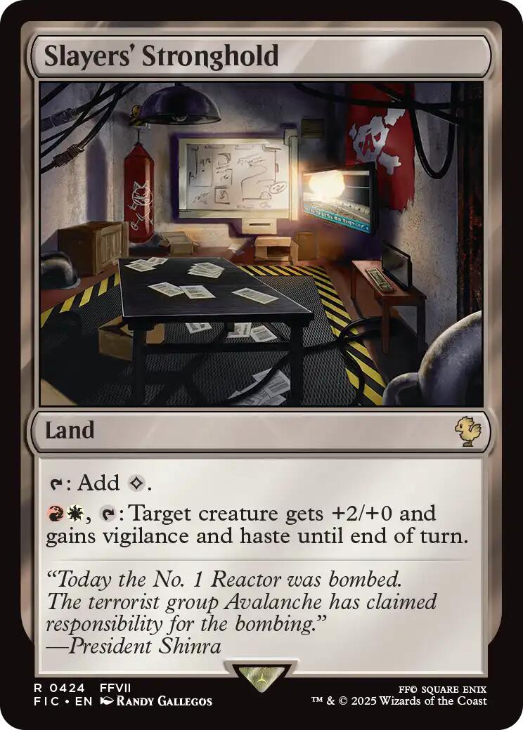 Slayers' Stronghold (Surge Foil) [FINAL FANTASY Commander] | Impulse Games and Hobbies