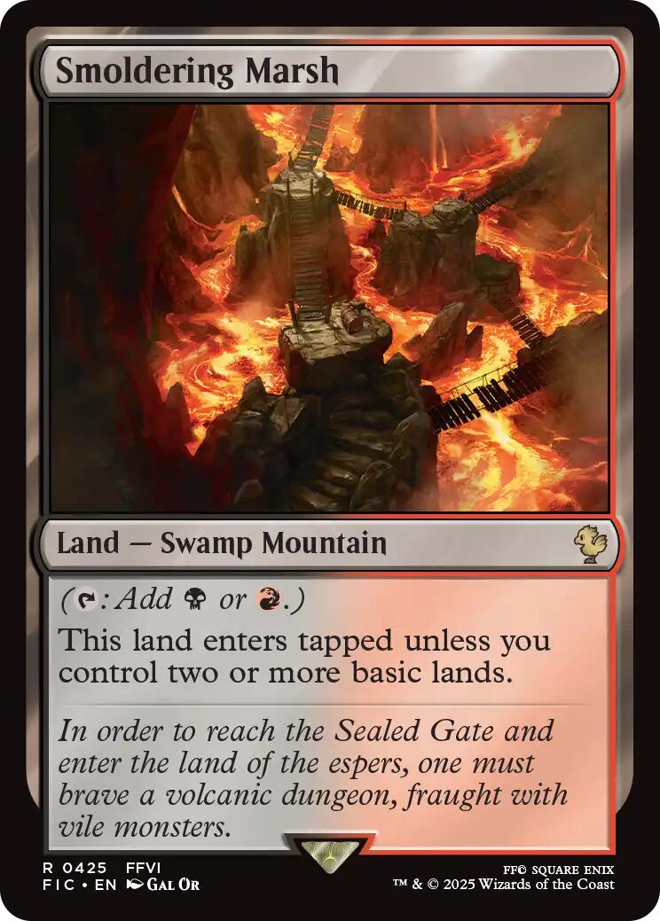 Smoldering Marsh (Surge Foil) [FINAL FANTASY Commander] | Impulse Games and Hobbies