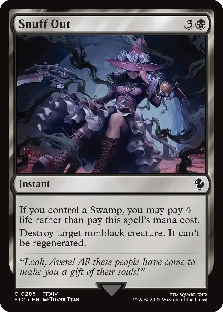 Snuff Out (Surge Foil) [FINAL FANTASY Commander] | Impulse Games and Hobbies