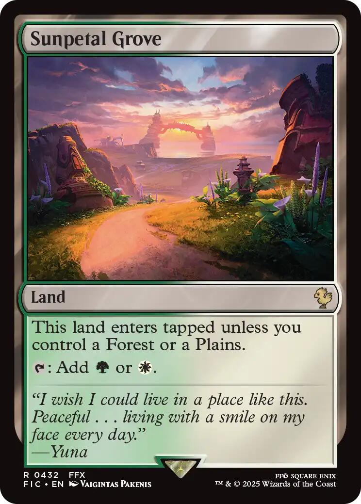 Sunpetal Grove (Surge Foil) [FINAL FANTASY Commander] | Impulse Games and Hobbies