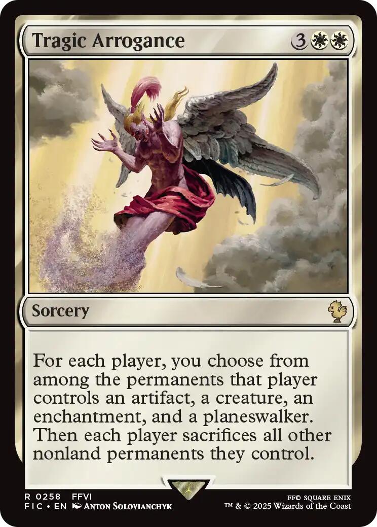 Tragic Arrogance (Surge Foil) [FINAL FANTASY Commander] | Impulse Games and Hobbies