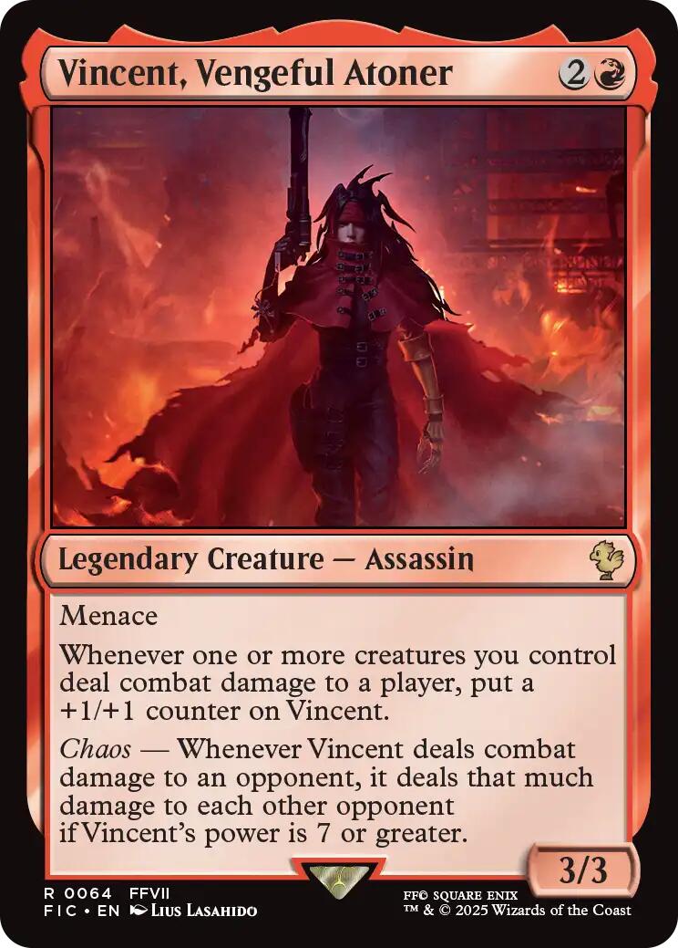 Vincent, Vengeful Atoner (Surge Foil) [FINAL FANTASY Commander] | Impulse Games and Hobbies