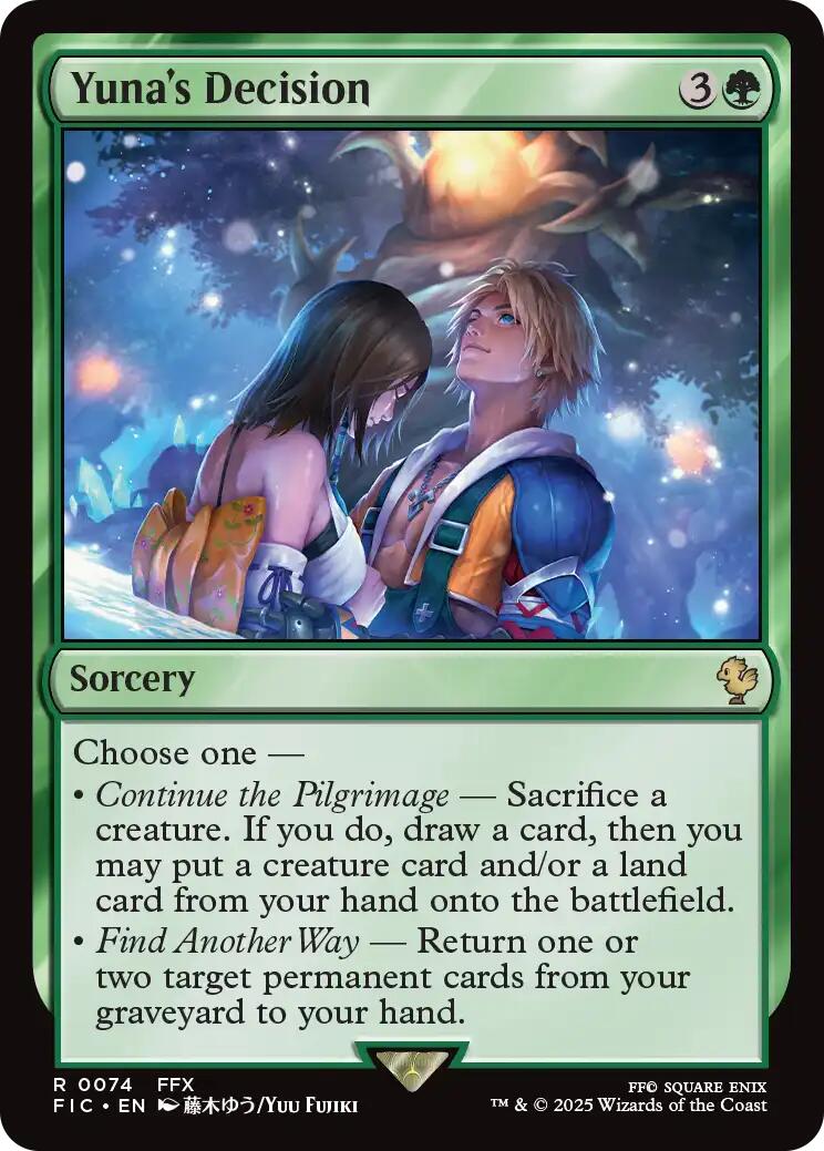 Yuna's Decision (Surge Foil) [FINAL FANTASY Commander] | Impulse Games and Hobbies