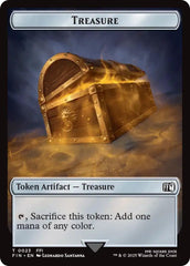 Foretell // Treasure Double-Sided Token [FINAL FANTASY Commander Tokens] | Impulse Games and Hobbies