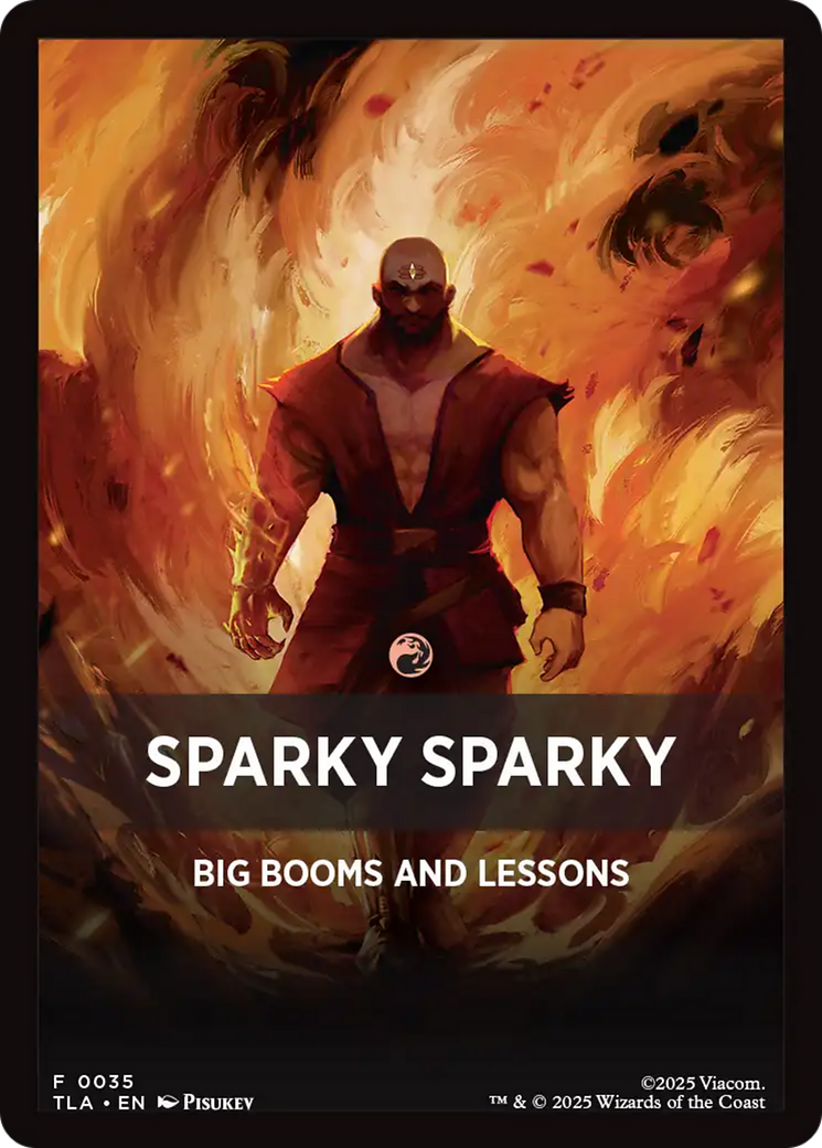 Sparky Sparky Theme Card [Avatar: The Last Airbender Tokens] | Impulse Games and Hobbies