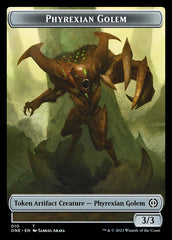 Rebel // Phyrexian Golem Double-Sided Token [Phyrexia: All Will Be One Tokens] | Impulse Games and Hobbies