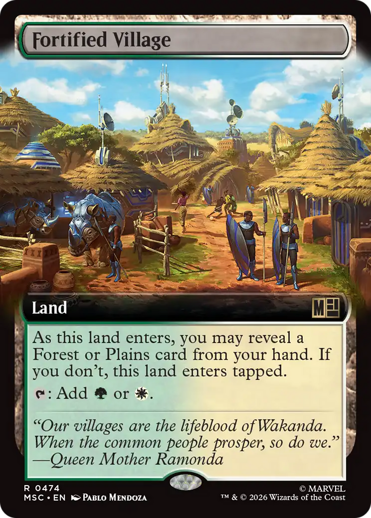 Fortified Village (Extended Art) [Marvel Super Heroes Commander] | Impulse Games and Hobbies