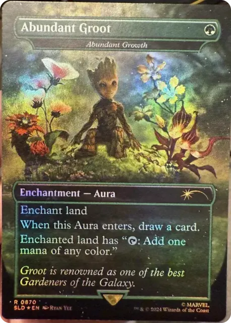 Abundant Groot - Abundant Growth (Rainbow Foil) [Secret Lair Drop Series] | Impulse Games and Hobbies