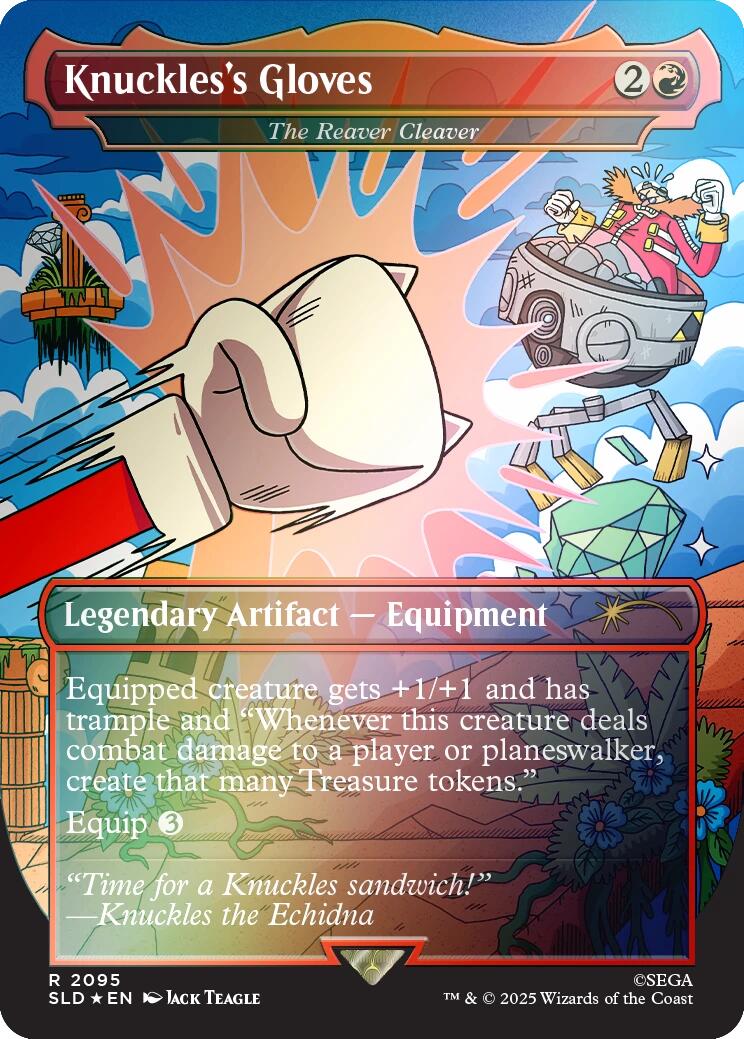 Knuckles's Gloves - The Reaver Cleaver (Rainbow Foil) [Secret Lair Drop Series] | Impulse Games and Hobbies