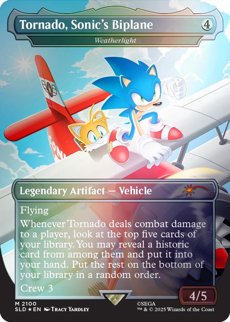 Tornado, Sonic's Biplane - Weatherlight (Rainbow Foil) [Secret Lair Drop Series] | Impulse Games and Hobbies