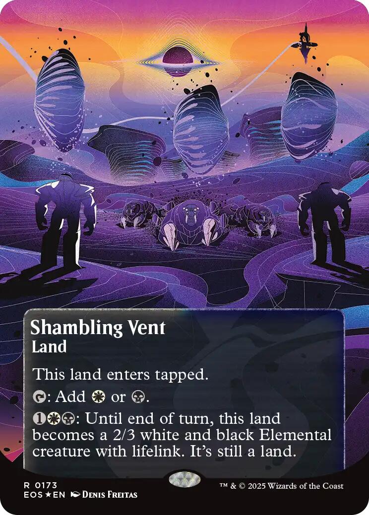 Shambling Vent (0173) (Borderless) (Galaxy Foil) [Edge of Eternities: Stellar Sights] | Impulse Games and Hobbies
