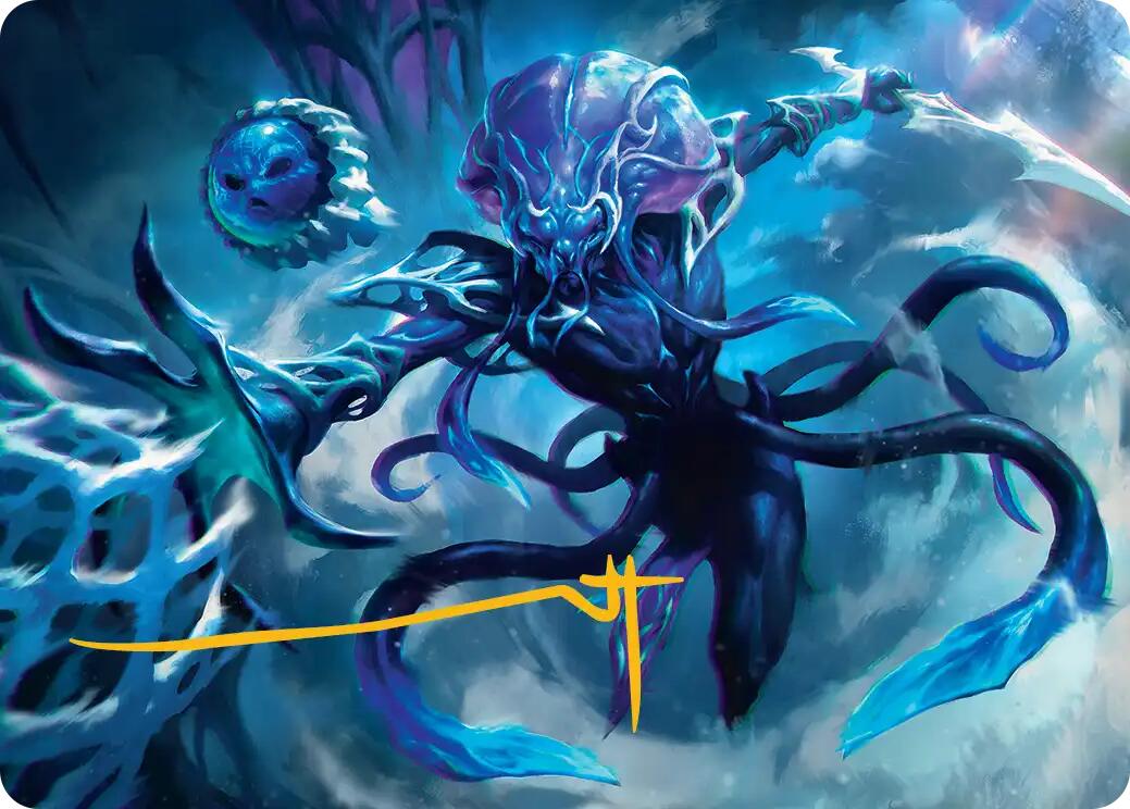 Illvoi Galeblade Art Card (Gold-Stamped Signature) [Edge of Eternities Art Series] | Impulse Games and Hobbies