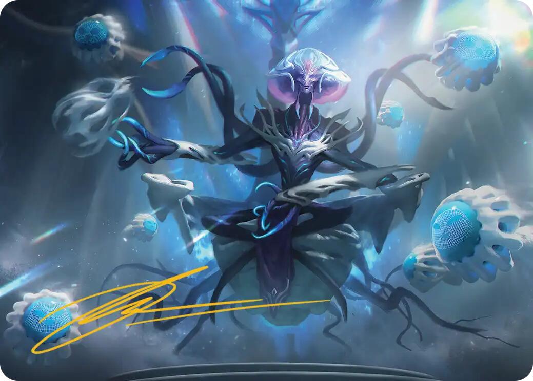 Mm'menon, the Right Hand Art Card (Gold-Stamped Signature) [Edge of Eternities Art Series] | Impulse Games and Hobbies