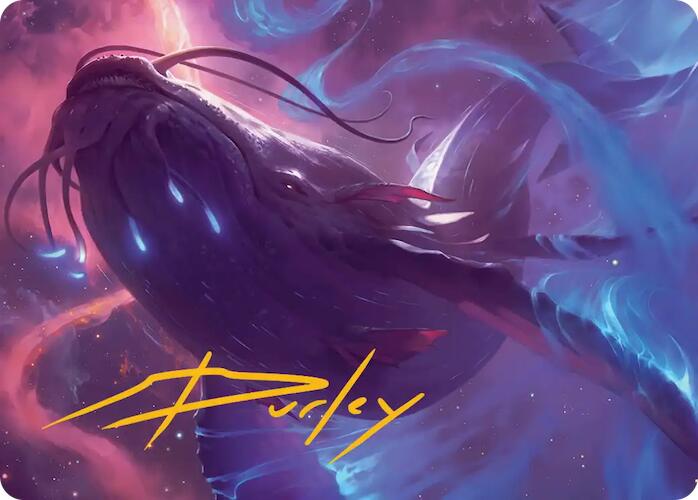 Starbreach Whale Art Card (Gold-Stamped Signature) [Edge of Eternities Art Series] | Impulse Games and Hobbies