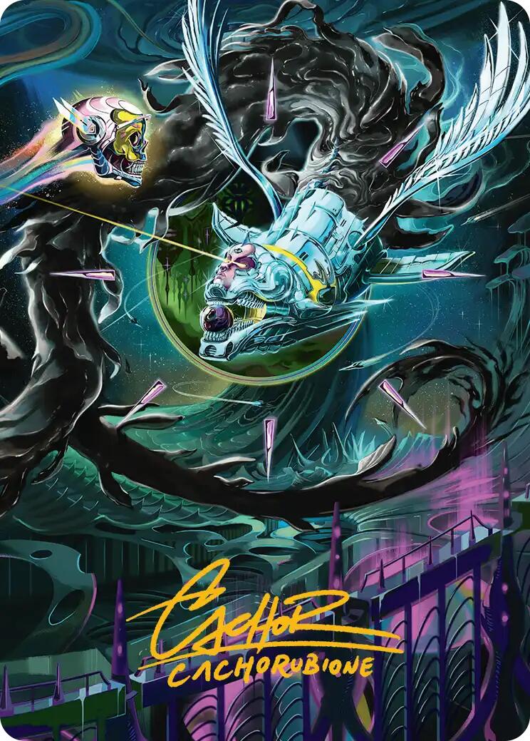 Quantum Riddler Art Card (Gold-Stamped Signature) [Edge of Eternities Art Series] | Impulse Games and Hobbies