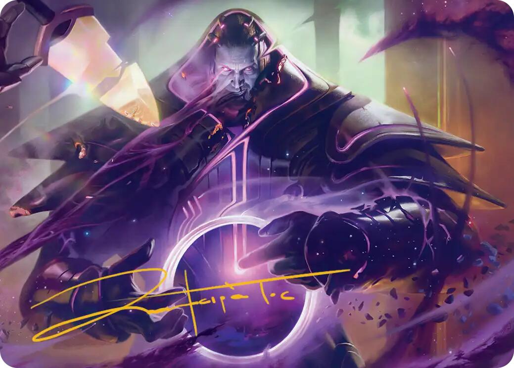 Embrace Oblivion Art Card (Gold-Stamped Signature) [Edge of Eternities Art Series] | Impulse Games and Hobbies