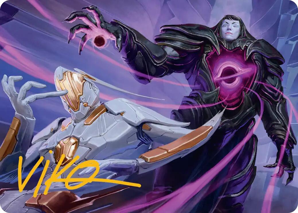 Lightless Evangel Art Card (Gold-Stamped Signature) [Edge of Eternities Art Series] | Impulse Games and Hobbies