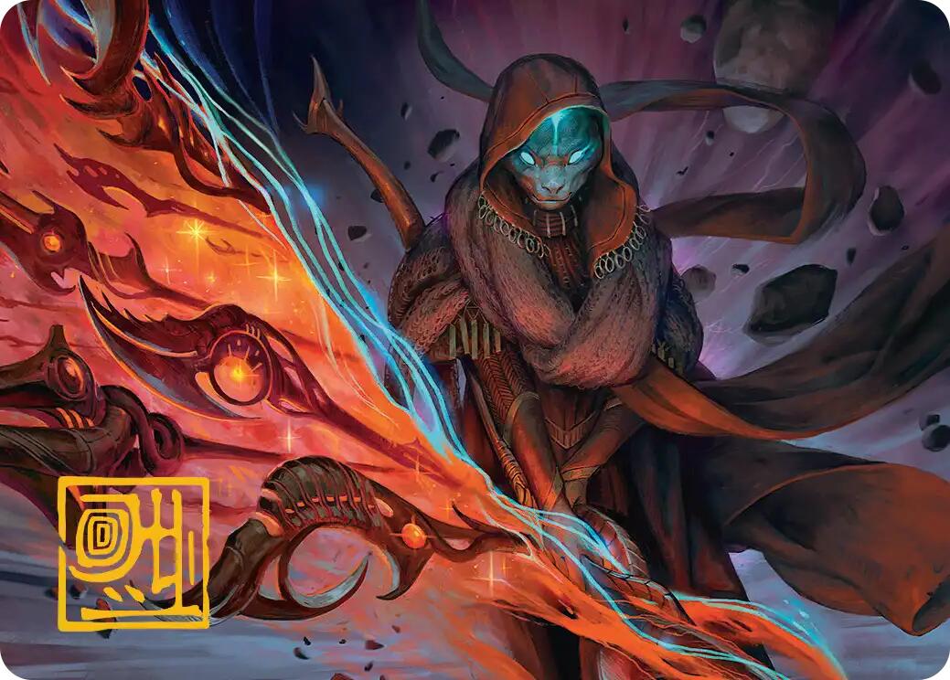 Weftstalker Ardent Art Card (Gold-Stamped Signature) [Edge of Eternities Art Series] | Impulse Games and Hobbies