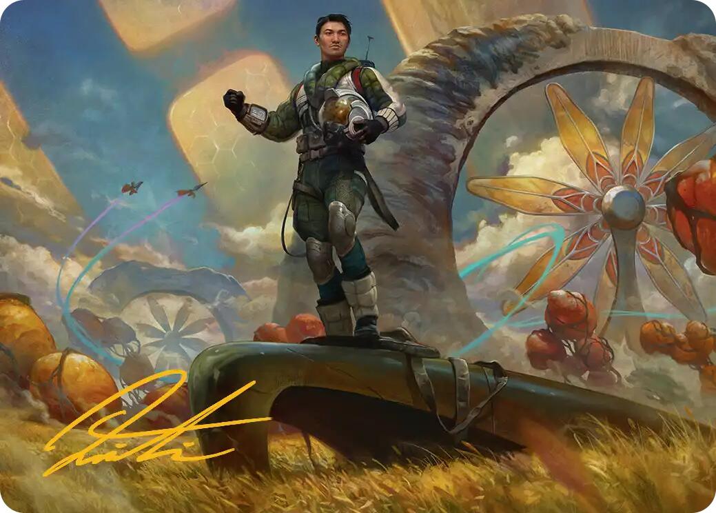 Galactic Wayfarer Art Card (Gold-Stamped Signature) [Edge of Eternities Art Series] | Impulse Games and Hobbies