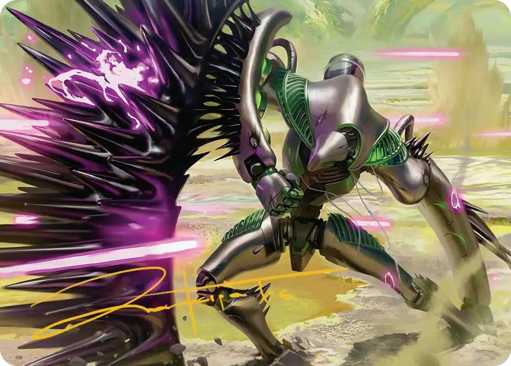 Tapestry Warden Art Card (Gold-Stamped Signature) [Edge of Eternities Art Series] | Impulse Games and Hobbies