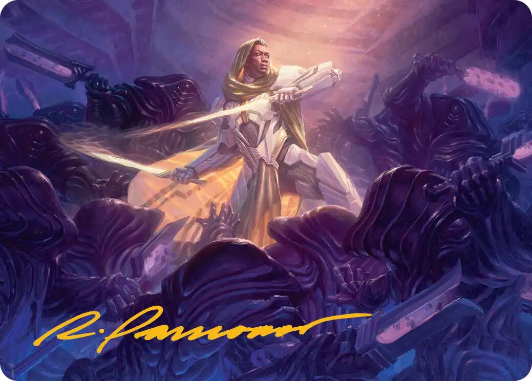 Syr Vondam, Sunstar Exemplar Art Card (Gold-Stamped Signature) [Edge of Eternities Art Series] | Impulse Games and Hobbies