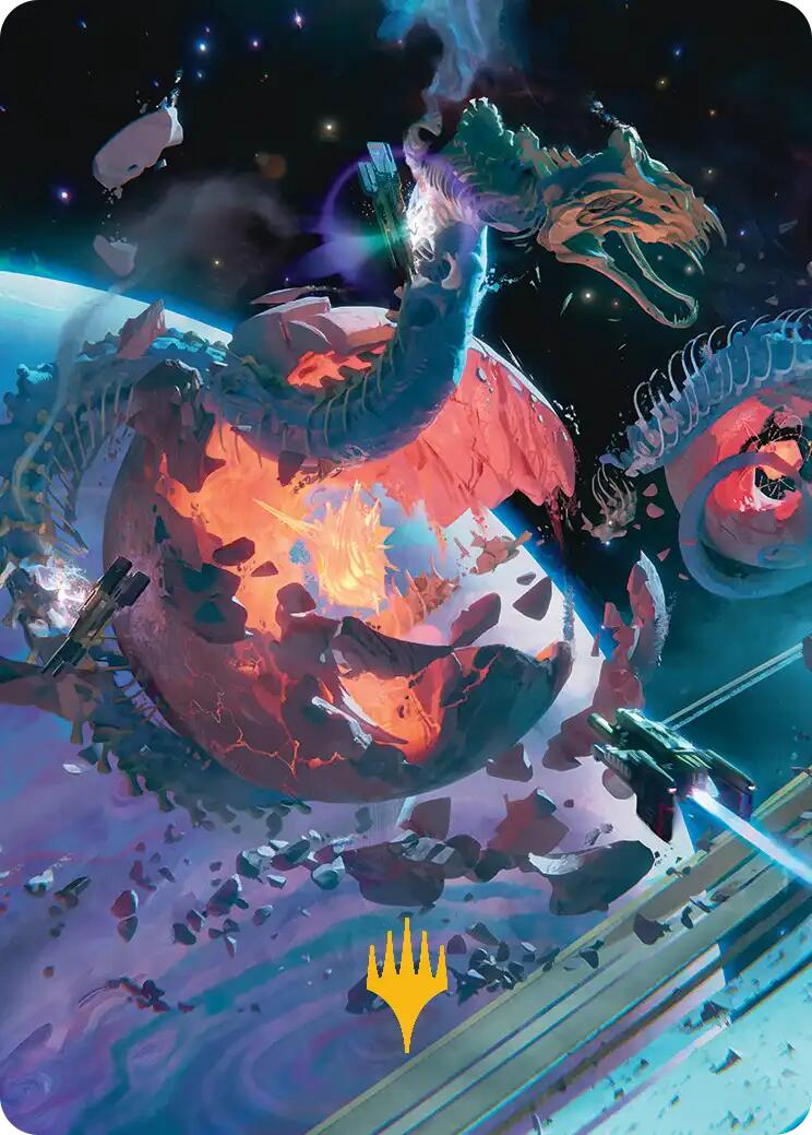 Scavenger Grounds Art Card (47/54) (Gold-Stamped Planeswalker Symbol) [Edge of Eternities Art Series] | Impulse Games and Hobbies