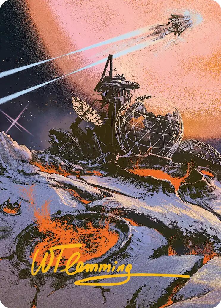 Petrified Field Art Card (Gold-Stamped Signature) [Edge of Eternities Art Series] | Impulse Games and Hobbies