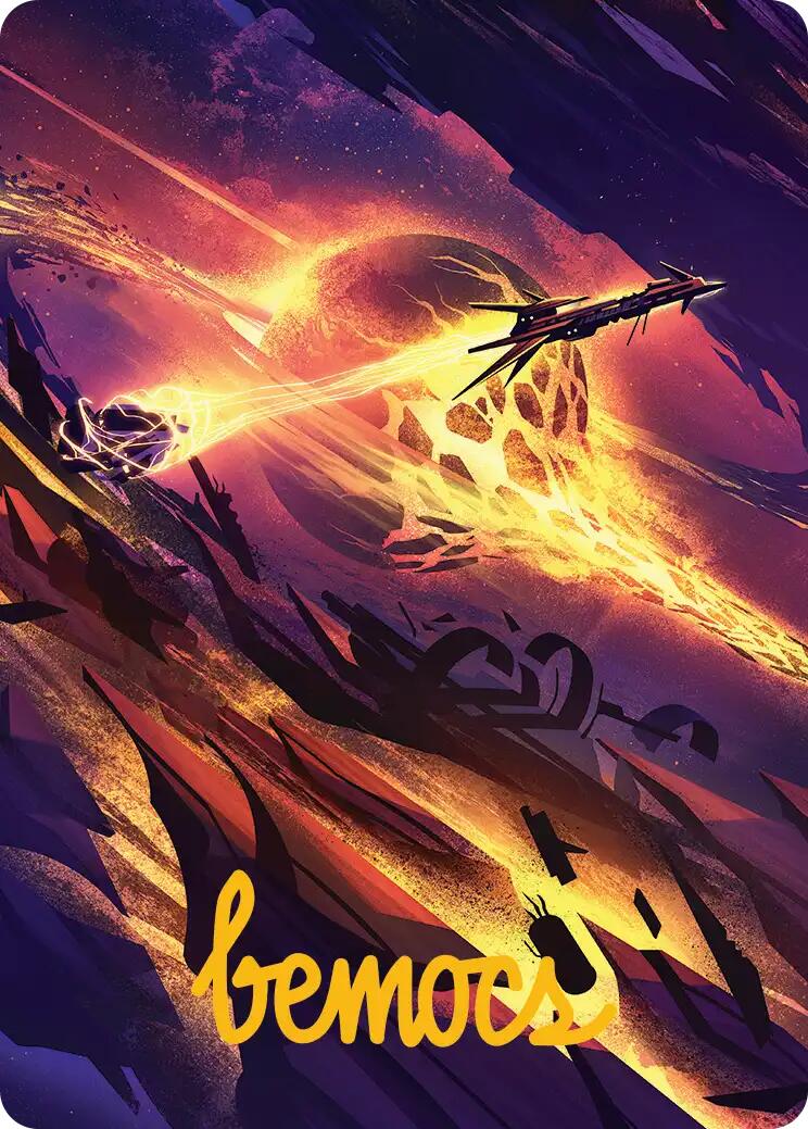 Scavenger Grounds Art Card (53/54) (Gold-Stamped Signature) [Edge of Eternities Art Series] | Impulse Games and Hobbies